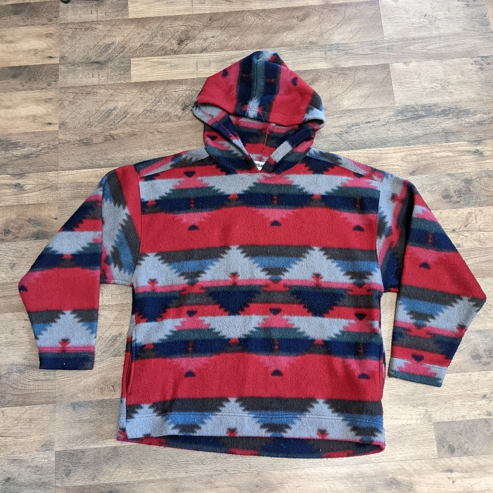 Vintage 90's Gitano Oversized Aztec Fleece Hoodie